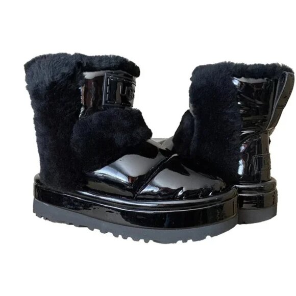 UGG Women's Classic Chillapeak Shine Black Patent. Sz: 6 - Picture 3 of 11